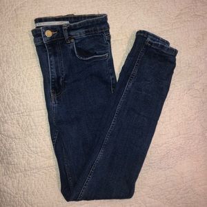 High waisted Zara skinny jeans